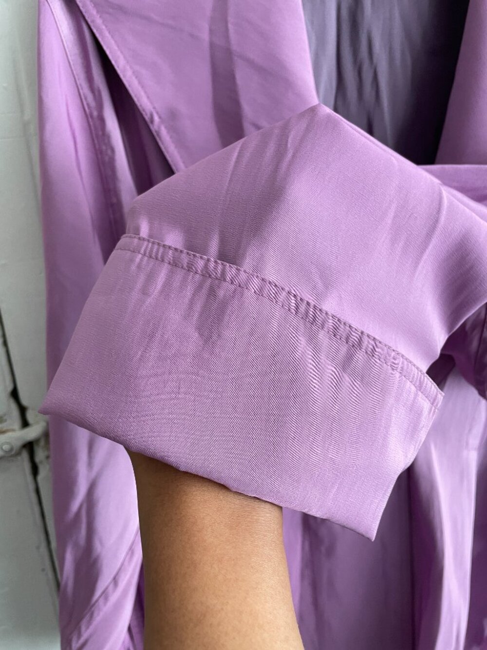 Chic MYCRA PAC Iridescent Trench Raincoat Jacket 1 S/M. Rare Excellent Cond New - Picture 9 of 16